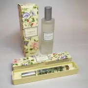 Crabtree Evelyn SUMMER HILL Womens .2oz/6ml EDT de Voyage, 3.4oz/100ml BODY MIST