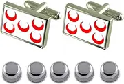 [Select Gifts] Shirt Dress Studs Qormi City Malta Flag Cufflinks