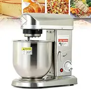 Professional Stand Mixer, 500W Stainless Steel Electric Mixer with Mixing Bowl, Beater & Dough Hook, 3 Speed Adjustable, Commercial Kitchen Cake Mixer & Dough Mixer 10L