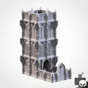 Cathedral 3d Printed Dice Tower Terrain for RPG Tabletop Wargaming