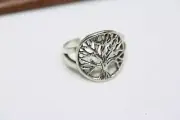Vintage Real 925 Sterling Silver Tree of Life Women's Mexican Toe Ring