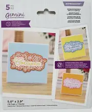 5pc Gemini INTERCHANGABLE PRETTY FLORALS Sentiment Dies by Crafter's Companion