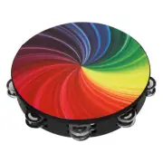 Tambourine Hand Held Percussion Kids Drum Bell Musical Instrument Toy Child