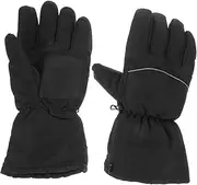 1Pair Heated Gloves for Winter Thermal Mittens with Wrist Band Hand Warmer for Skiing and Outdoor Activities Flexible Design for Maximum Operation