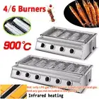 4/6 Burner New Portable LPG Gas BBQ Grill Cooker Outdoor Kitchen Camping Cooking