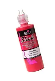 Tulip 41402 Dimensional Fabric Paint 4oz Slick Deep Red