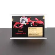 UNIQUEDISPLAY Display Plaque for LEGO 42143 Ferrari Daytona SP3 Elegant Design