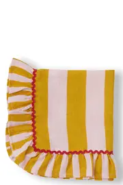 BITOSSI Striped Tablecloth Ruffle