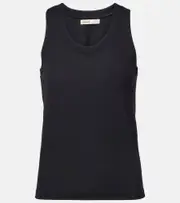 [Khaite] Khaite Isha cotton-blend jersey tank top AU 10 black