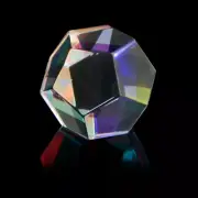Rainbow Optical Glass RGB Dispersion Prism 24MM for Physics & Decoration