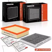 1x Engine & 1x Activated Carbon Cabin Air Filter for Ford Fiesta 11-19 1.6L 1.0L (for: Ford)