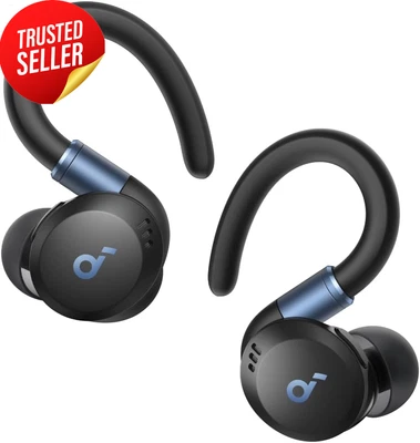 Anker Sport X20 Wireless Earbuds IP68 Waterproof Noise Cancelling Ear Hooks 48H