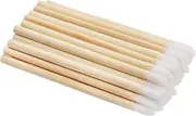 100pcs Lip Gloss Wands Disposable Bamboo Handle Lip Brushes Lipstick Applicator Makeup Tool