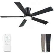 Ceiling Fans with Lights,Indoor/Outdoor Ceiling Fans Remote Control,5 Blades ...