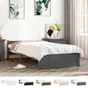 Solid Wood Bed Frame Bed Base Bedstead Furniture Multi Colours/Sizes vidaXL
