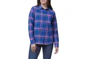 Hard Yakka Ladies Check Flannelette Shirt Y08744 (Electric Blue, 14)