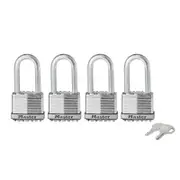 Master Lock Magnum With 51mm Long Shackle Padlock - 4 Pack