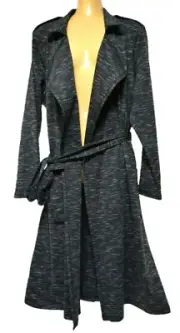 TS TAKING SHAPE plus XXS / 12 Luxe Spacedye Jacket soft trench coat NWT rrp$190!