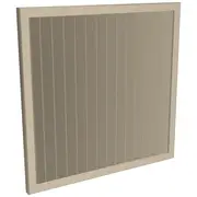 ProtectorAl 300 - 1000 x 300 - 1000mm Paperbark Vertical 5mm Overlap Aluminium Welded Louver Panel