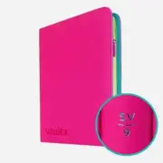 Vault X 9-Pocket Exo-Tec Zip SV9 Pokémon Binder Journey Together LE*- Neon Pink