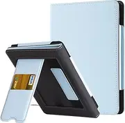 Kindle Paperwhite Case with Stand - Durable PU Leather Cover with Auto Sleep Wake, Hand Strap Feature - Fits Kindle Paperwhite 11th Generation 17.2cm and Signature Edition 2021 Released (Baby Blue)