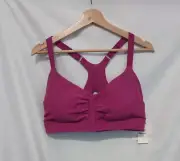 Beyond Yoga Spacedye On Center Sport Bra XL Magenta Heather Gym Workout Athletic