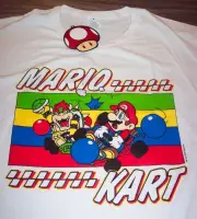 SUPER MARIO BROS. MARIO KART BOWSER N64 Nintendo T-Shirt SMALL NEW w/ TAG
