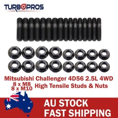High Tensile Manifold & Turbo Stud Kit For Mitsubishi Challenger 4D56 2.5L 4WD