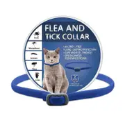 Pet Flea Collar Adjustable Flea And Tick Collar for Cats Dogs 8 Months Long-Term Protection Natural Blue Cat