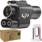 LJH NACS to CCS1 Adapter for Tesla Supercharger 500A 1000V Fast Charging Conn...