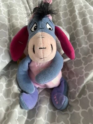 Disney Store Winnie the Pooh Plush Love Bug Eeyore Mini Stuffed Bean Bag 8" NEW