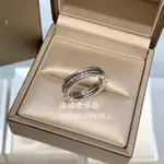 二手精品 BVLGARI 寶格麗 單環戒指 18K白金材 螺旋 滿鑽 329341 現貨