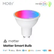 MOES Smart Matter WiFi GU10 LED Light Bulbs CW&RGB Dimmable 5W Voice APP Control