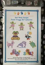 SEW MANY DESIGNS MACHINE EMBROIDERY cD-FEELIN' FROGGY- *NEW* 5x7 Collection
