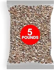 Hygloss Products Bag 'O Craft Pebbles - Mini Rocks - Arts and Crafts - Aquariums - Outdoor and Indoor Home Decor - River Gems - Natural Colors - 80 oz.