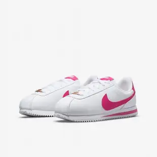 【NIKE 耐吉】休閒鞋 女鞋 大童 運動鞋 阿甘鞋 CORTEZ BASIC SL GS 桃紅白 904764-109