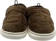 [Peanuts] Women's Clog Fleece Sandals, Slippers, Room Shoes with Shoe Lock, Snoopy Charlie Brown