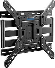 MOUNTUP Ultra Slim Full Motion TV Wall Mount, 1.3" Thin Low Profile TV Bracket for 26-75" LED OLED QLED TVs,Smooth Swivel Tilt Extension,Max Vesa 400x400mm,Up to 88lbs,Fits Single 12" 16" Studs,MU0062
