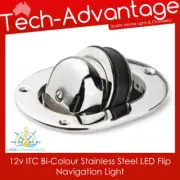 12v ITC Bi-Colour Stainless Steel LED Flip Navigation Light