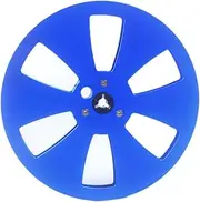 AsrMyjcx 1/4 7 inch Empty Tape Reels for Reel to Reel, Universal Replacement Compact Aluminum Alloy Open Reel Sound Tape, Blue