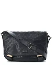 Gucci Blue GG Supreme Coated Canvas Crossbody (Authentic Pre-Loved)
