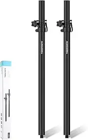 Vondynote Set of 2 Speaker Pole for Subwoofer Height Adjustable Fits M20 Threaded Mount and 35mm Mount Speaker Extender