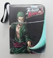 One Piece Card Collection Book 400 Binder Album Roronoa Zoro TCG CCG Zipper Case