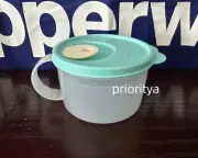 Tupperware Microwave Crystalwave PLUS Soup Mug 2 Cup / 500ml Mint Ice Cream New