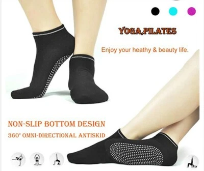 Pairs Yoga Non Slip Pilates Massage Socks Exercise Gym Fitness Yoga Socks