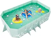 Inflatable Swimming Pool - Foldable Pool Ground Swimming | Foldable for Kids | Thickened Portable Folding | Ground | Outdoor Hard Non-Inflatable