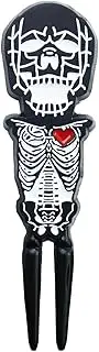 Golf Divot Tool,Skull Shape Ball Marker | Zinc Alloy Fork Accessories Portable Golfing Supplies for Green Turf Court Collector