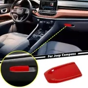 Car Copilot Storage Box Handle Cover Trim For Jeep Compass 22-25 Accessories Red (for: Jeep)