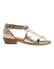 [Easy Steps] Laguna Sandals in Pewter Metallic
