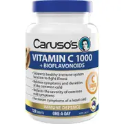 Carusos Vitamin C 1000mg + Bioflavonoids & Rosehips - 120 Tablets